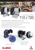 GODEX T10_T20 紙張迴捲器